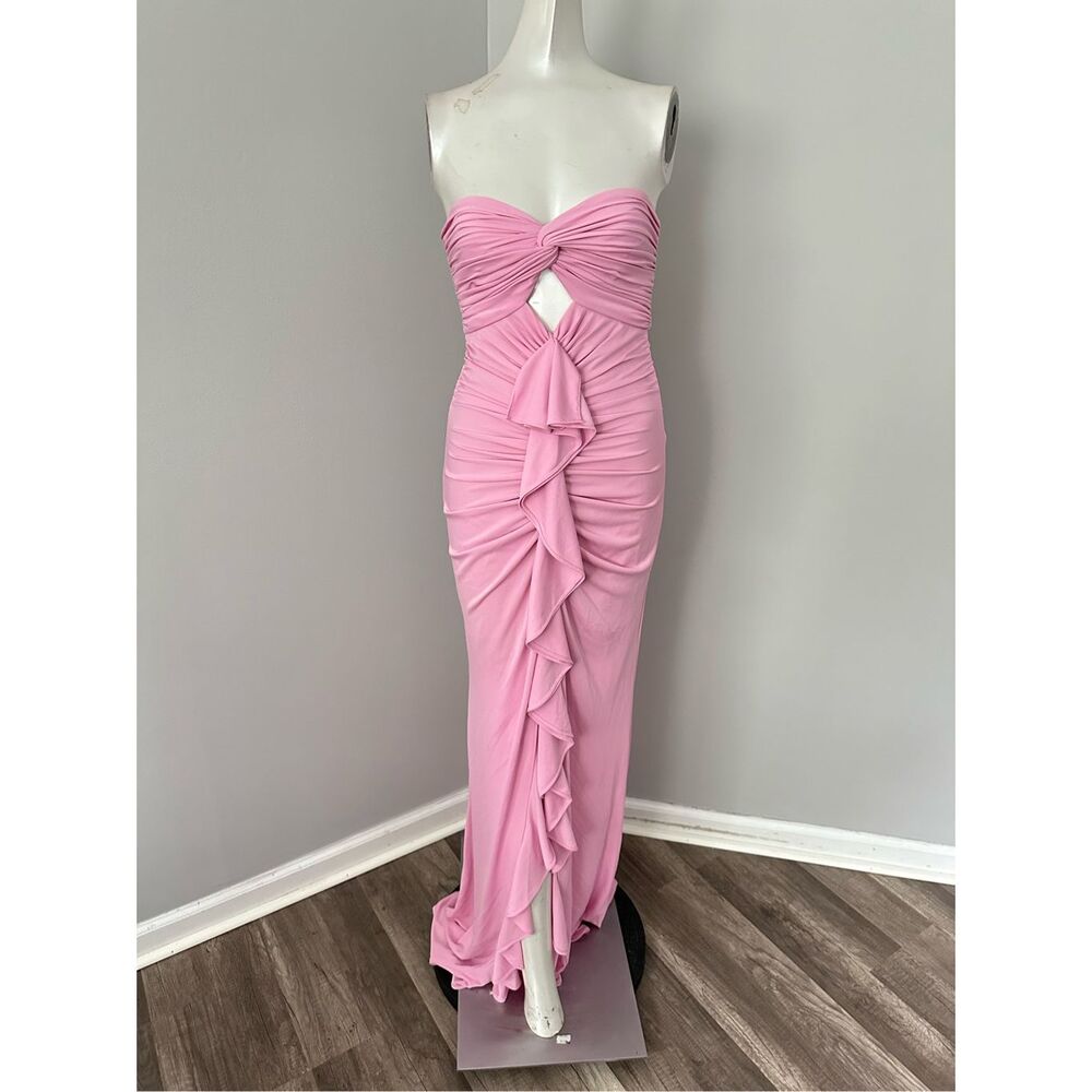 Cinq à Sept Jenna Strapless Ruffled Gown SIZE 2 - Picture 5 of 13